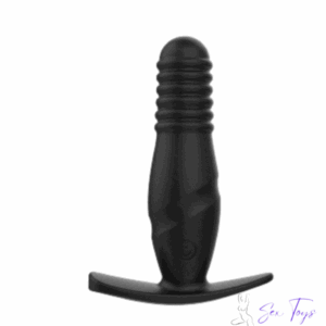 angelina’s sex toys Black anal plug with vibrator