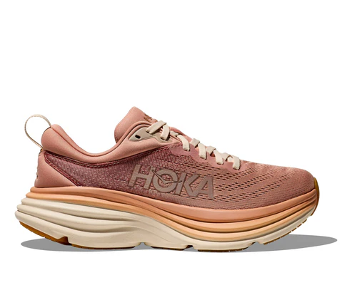 HOKA Bondi 8 – Hoka Bondi 8 women’s sports shoes in stone sand color